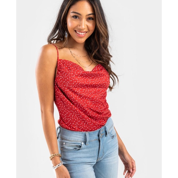 Francesca's Collections Tops - Francesca’s red bodysuit NWT